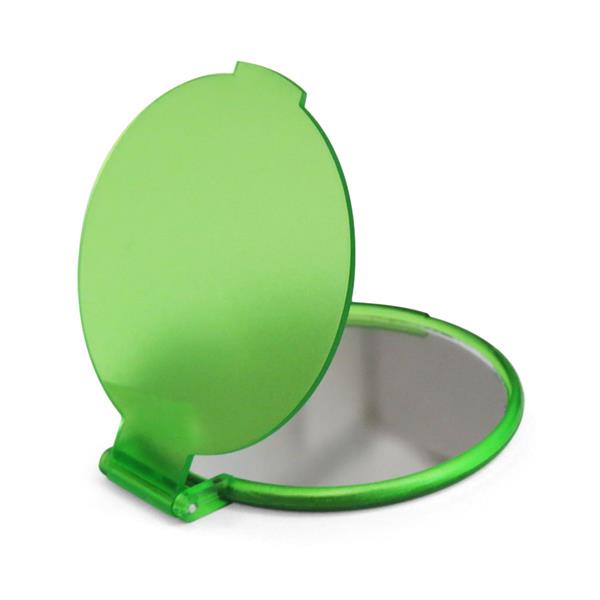 Espelho de Maquiagem em Plástico para Sublimação - Verde