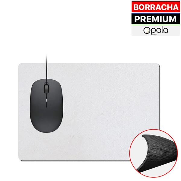 Mouse Pad de Borracha Premium Retangular 19x23cm