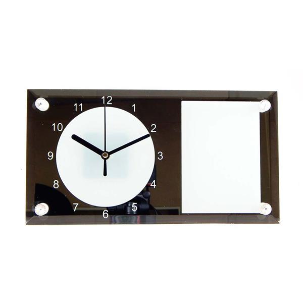 Relógio de Vidro Espelho para Sublimação 30x16cm