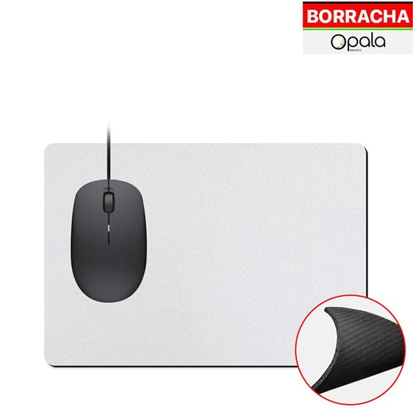 Mouse Pad de Borracha Retangular 19x23cm