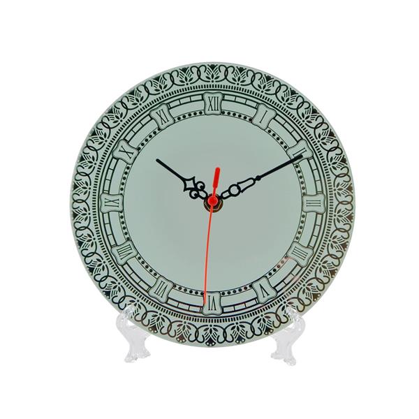 Relógio de Vidro Redondo com Numeros Espelhados para Sublimação 20cm