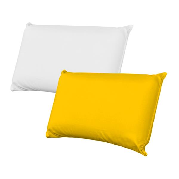 Capa para Travesseiro Amarelo / Branca - 50x70cm