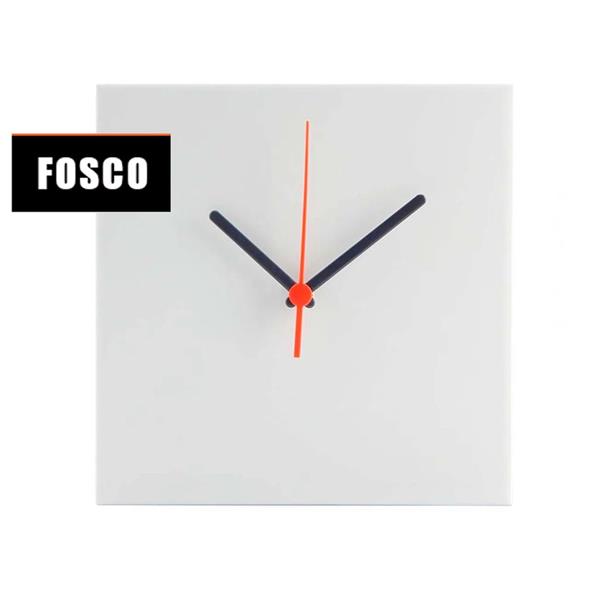 Relógio de Azulejo em Cerâmica Branca Fosco para Sublimação 20x20cm