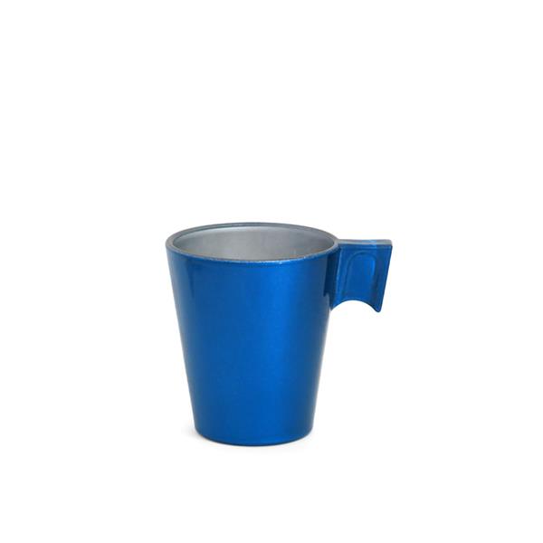 Xícara de Vidro de Café para Sublimação na Cor Azul - 80ml