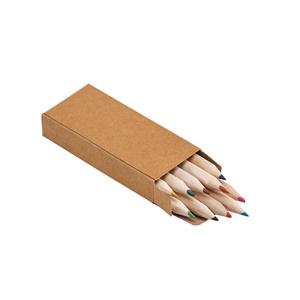 Caixa de Cartão com 10 Mini Lápis de Cor