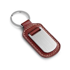 Chaveiro em Couro Sintético e Metal