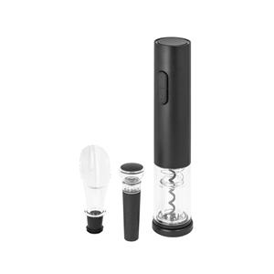 Conjunto de Saca-Rolhas Elétrico e Acessórios em Abs e Tpe