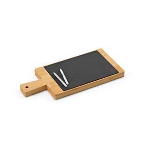 Quadro com Ardósia em Bambu e 2 Gizes Inclusos