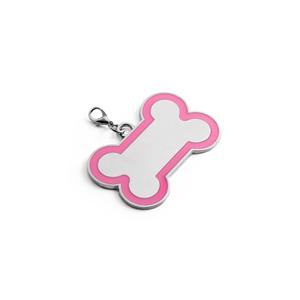 Chaveiro em Formato de Osso com Linha Colorida À Volta