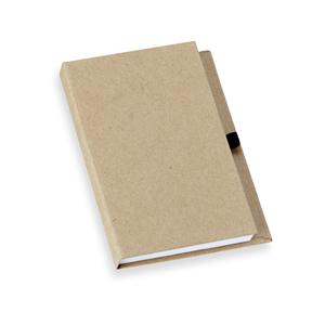 Bloco de Anotações em Kraft com Porta-Canetas