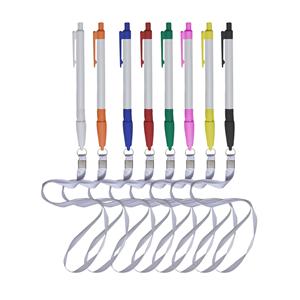Caneta de Plástico com Cordão