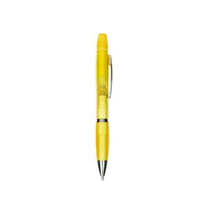 Caneta de Plástico com Marca-Texto