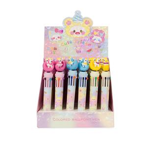 Caneta de Plástico Unicórnio Multicolor 10 Cores