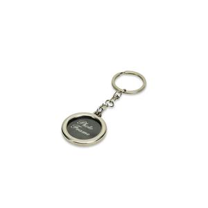 Chaveiro Porta-foto Circular Inox