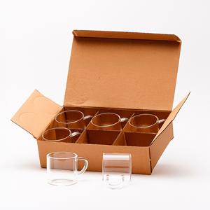 Kit Xícaras de Vidro Borossilicato 100ml 6 Peças