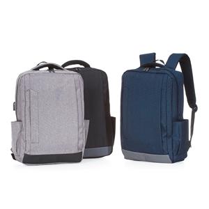 Mochila de Nylon USB 21 litros com Compartimento Notebook 15,6